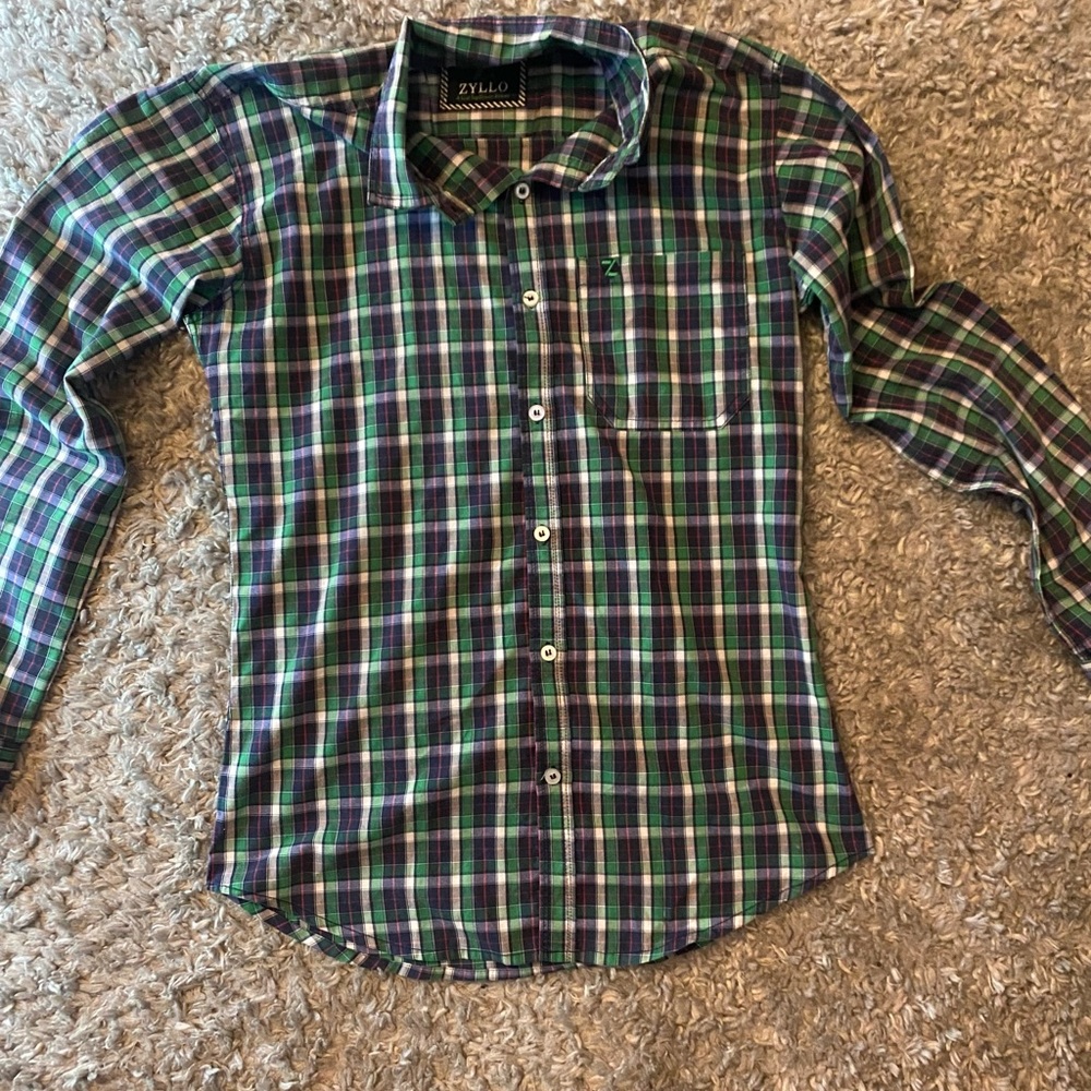 Green & Purple flannel